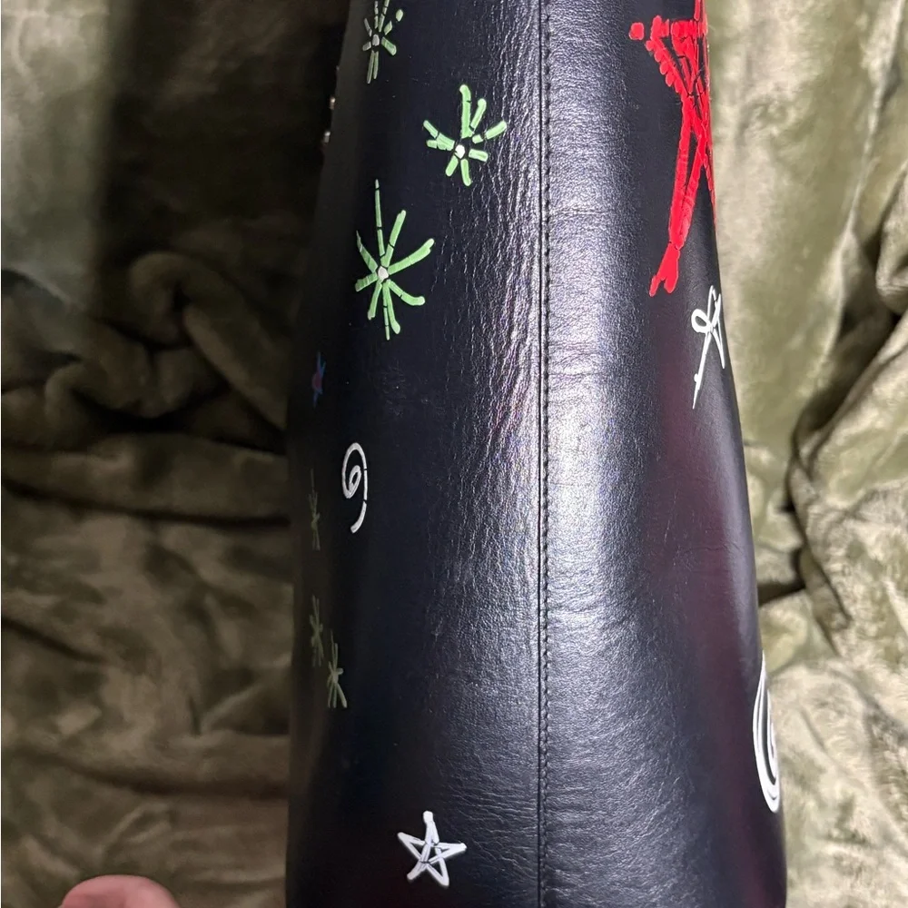 ❌SOLD❌ Christian Louboutin LARGE Black Multicolor Graphic Tote. - Picture 3 of 13